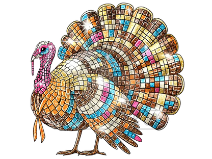 Disco Turkey Dtf Transfer