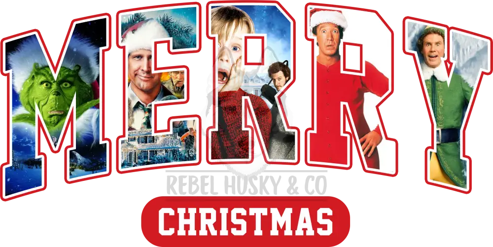 Merry Christmas Movies Option 7 Dtf Transfer