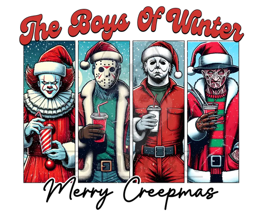 Merry Creepmas - The Scary Boys Of Winter Dtf Transfer