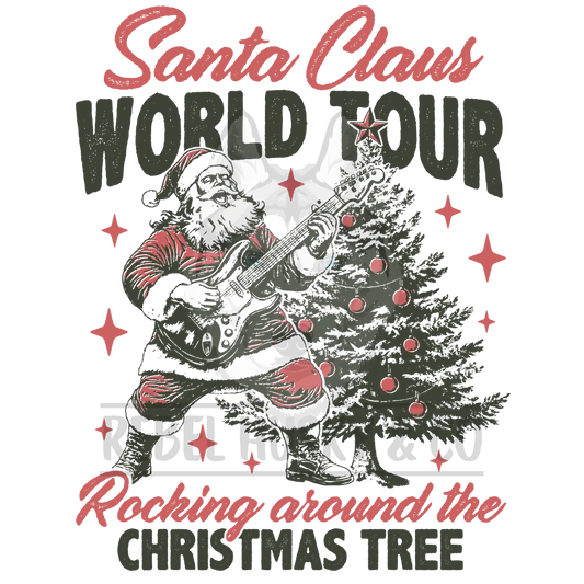 Santa Clause World Tour Dtf Transfer